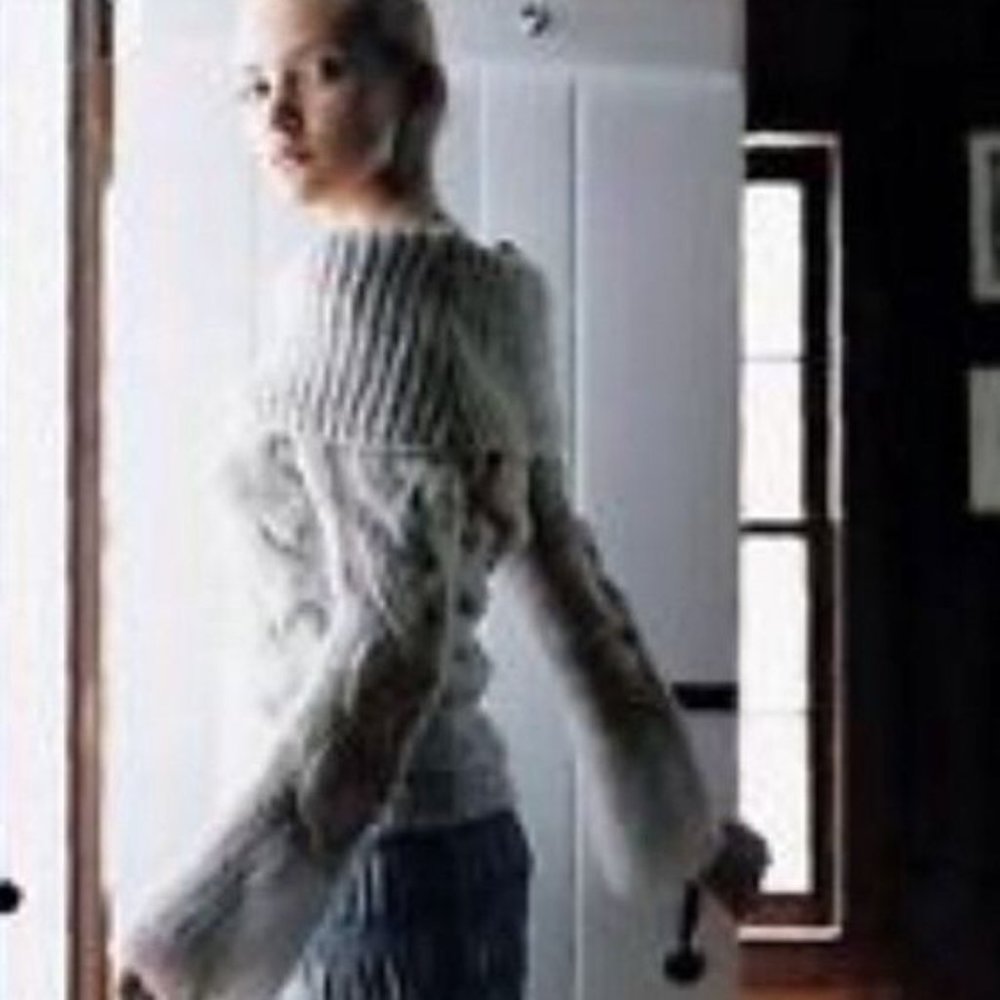 Anthropologie's Sleeping on Snow Cowl-Neck Sweater with Bell Sleeves